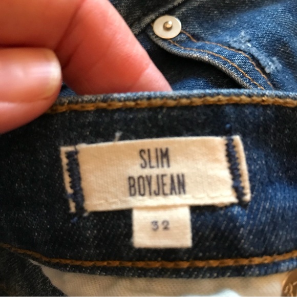 Madewell Distressed Slim Boyfriend Jeans,  Size 32, NWOT - Picture 5 of 7